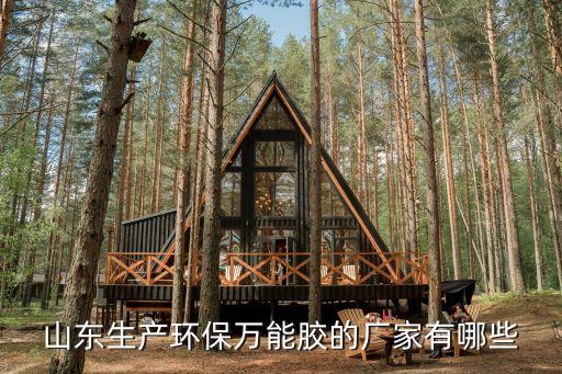 山東生產(chǎn)環(huán)保萬能膠的廠家有哪些