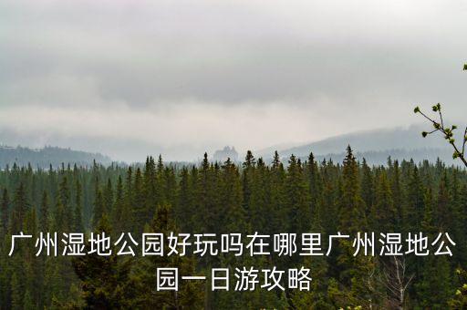 廣州濕地公園好玩嗎在哪里廣州濕地公園一日游攻略