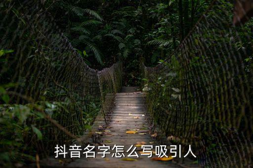 抖音名字怎么寫吸引人