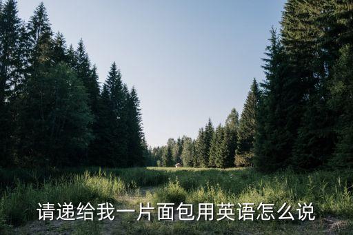 一片面包的英文，英語一個面包和一片面包怎么說