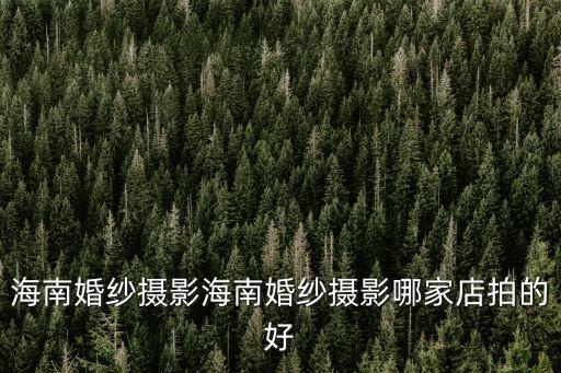 海南婚紗攝影海南婚紗攝影哪家店拍的好