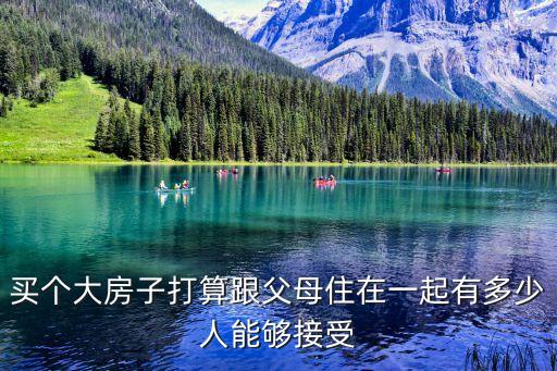 大房子，買個大房子打算跟父母住在一起有多少人能夠接受