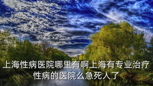 上海性病醫院哪里有啊上海有專業治療性病的醫院么急死人了