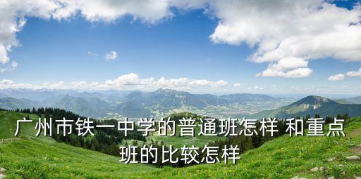 廣州鐵一高中能插班嗎，廣州市鐵一中學的普通班怎樣 和重點班的比較怎樣