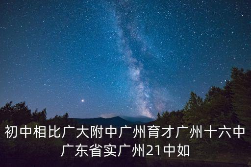 廣州十六中升學(xué)率，初中相比廣大附中廣州育才廣州十六中廣東省實(shí)廣州21中如
