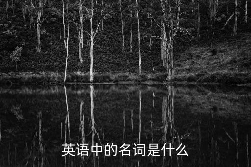 英語名詞是什么，英語 名詞是什么
