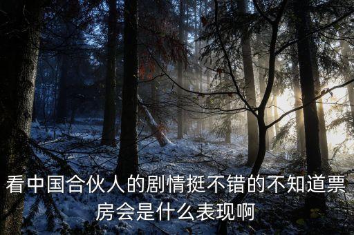看中國合伙人的劇情挺不錯的不知道票房會是什么表現啊