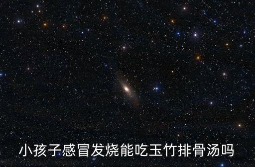 小孩子感冒發(fā)燒能吃玉竹排骨湯嗎