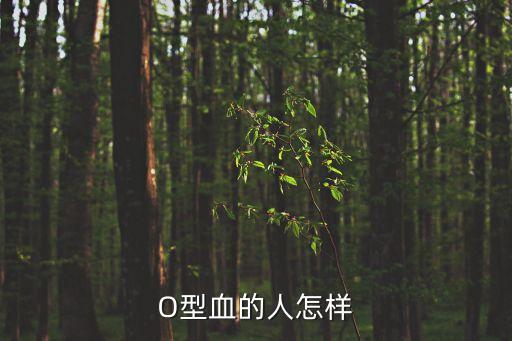 O型血的人怎樣