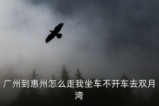 廣州到惠州怎么走我坐車不開車去雙月灣