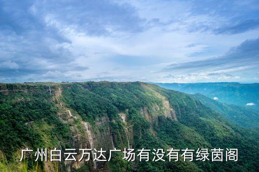 廣州白云萬達廣場有沒有有綠茵閣