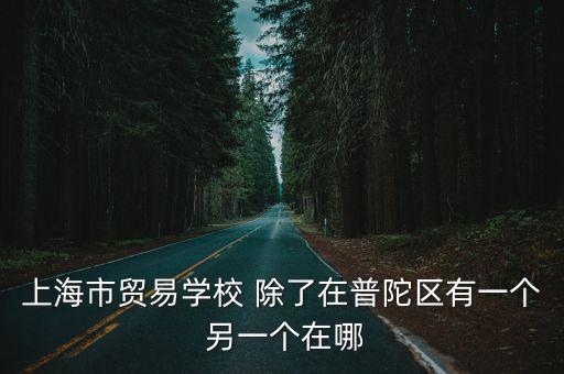 上海市貿易學校普陀校區宿舍，普陀區的上海貿易學校怎么樣