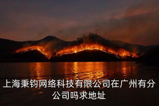 廣州保利刷新科技有限，上海秉鈞網絡科技有限公司在廣州有分公司嗎求地址