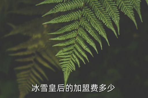 冰雪皇后加盟費(fèi)，請(qǐng)問(wèn)DQ冰雪皇后如何加盟加盟費(fèi)多少