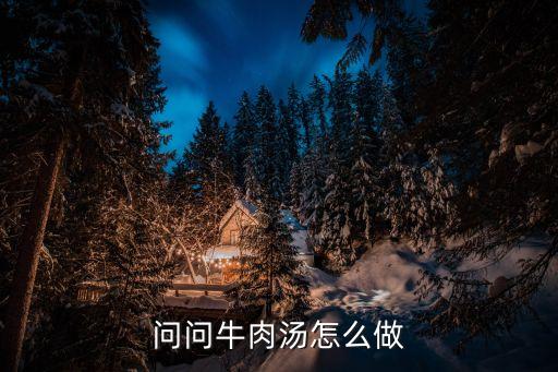 牛肉湯的做法，牛肉湯怎么做好吃自制大補湯教大家