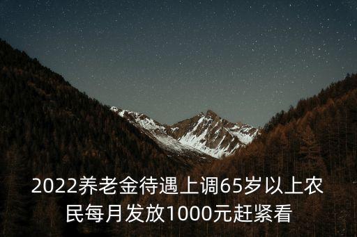 上海市城鄉居民養老金上調，上海今年退休養老金漲多少