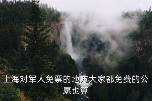 上海對軍人免票的地方大家都免費的公愿也算