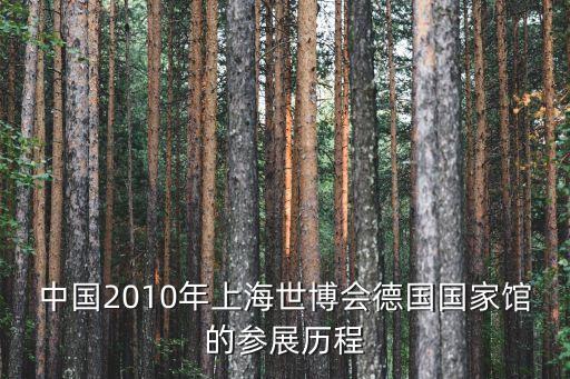 中國(guó)2010年上海世博會(huì)德國(guó)國(guó)家館的參展歷程