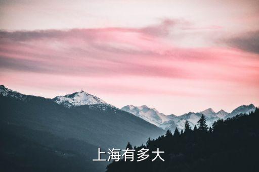 上海市主城區的面積，上海有多大