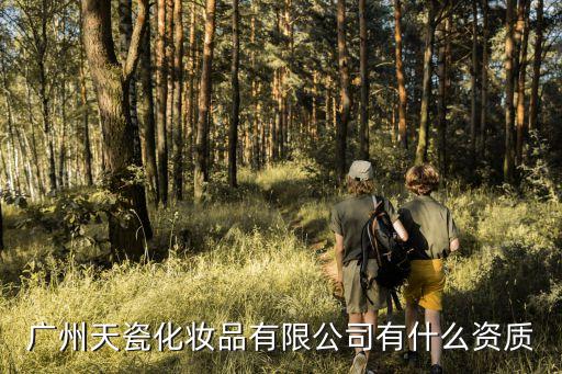 廣州天瓷化妝品有限公司有什么資質