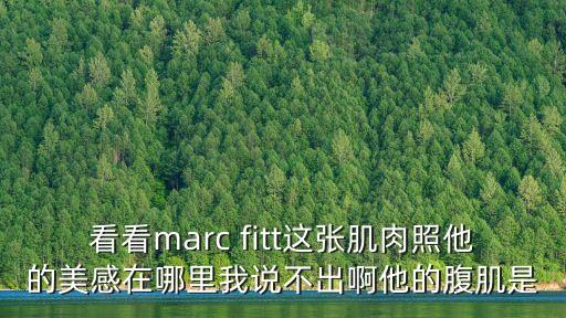 帥哥腹肌照，看看marc fitt這張肌肉照他的美感在哪里我說不出啊他的腹肌是