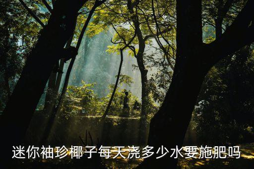 小椰子樹，迷你袖珍椰子每天澆多少水要施肥嗎