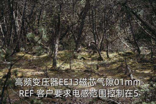廣州暴風高頻變壓器，高頻變壓器EE13磁芯氣隙01mm REF 客戶要求電感范圍控制在5