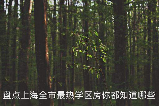 盤點上海全市最熱學區房你都知道哪些