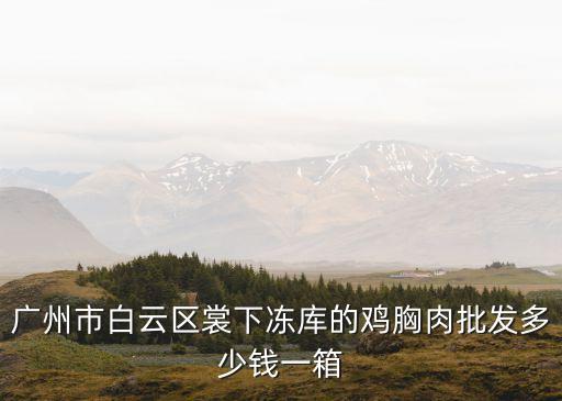廣州市白云區(qū)裳下凍庫的雞胸肉批發(fā)多少錢一箱