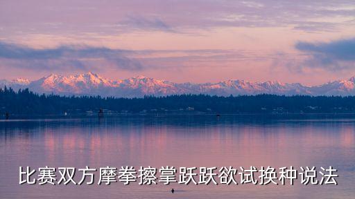 摩拳擦掌的意思，心里急切的滴想試試是什么成語