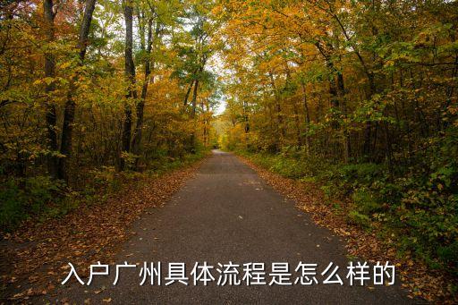 入戶(hù)廣州材料審批后流程，入戶(hù)廣州具體流程是怎么樣的