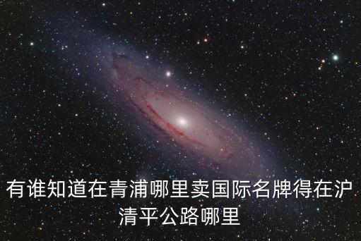 上海跨境電商地址上海市青浦區(qū)，有誰知道在青浦哪里賣國際名牌得在滬清平公路哪里