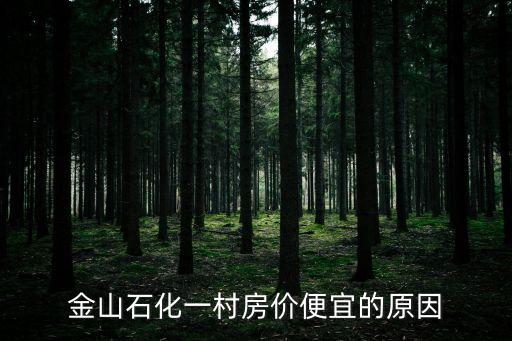金山石化一村房價便宜的原因