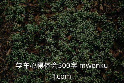 學車心得體會，學車心得怎么