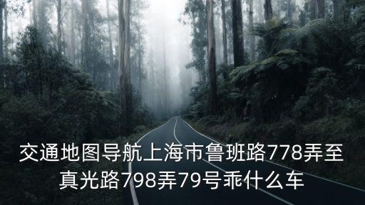 交通地圖導航上海市魯班路778弄至真光路798弄79號乖什么車