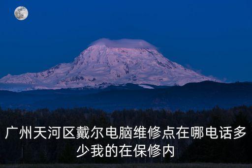 廣州天河區戴爾電腦維修點在哪電話多少我的在保修內