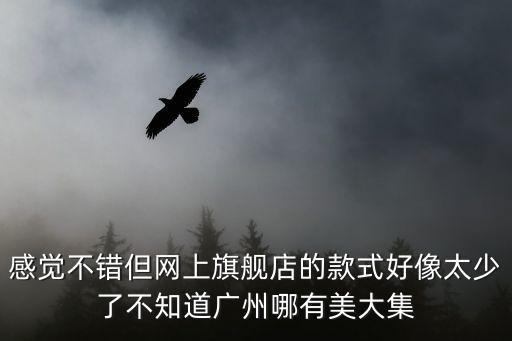 感覺不錯但網上旗艦店的款式好像太少了不知道廣州哪有美大集