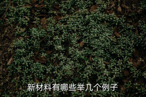 新材料有哪些舉幾個(gè)例子