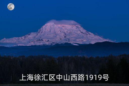 上海徐匯區中山西路1919號