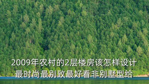 2009年農(nóng)村的2層樓房該怎樣設計最時尚最別致最好看非別墅型給