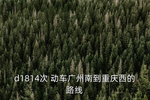 廣州南到重慶西高鐵脫軌，D1814廣州南重慶西