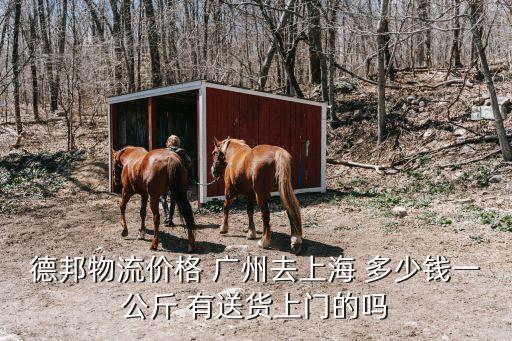 德邦物流價格 廣州去上海 多少錢一公斤 有送貨上門的嗎
