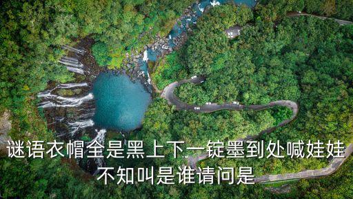 衣帽全是黑，衣帽全是黑上下一錠墨到處喊娃娃不知叫的誰迷底是什么