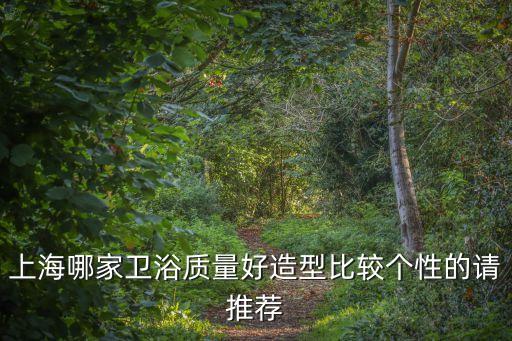 上海哪家衛浴質量好造型比較個性的請推薦