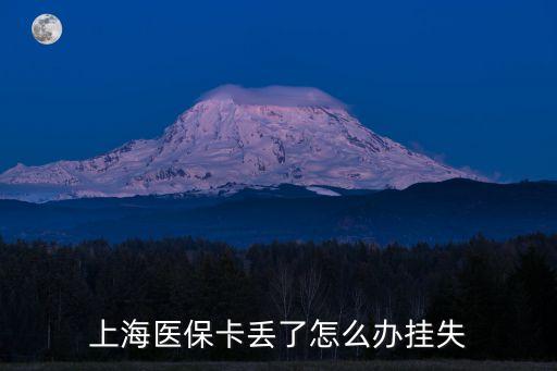 上海市醫保掛失補貼，上海醫保卡丟了怎么辦掛失
