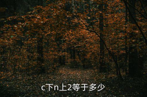 c下n上2等于多少