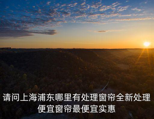 請問上海浦東哪里有處理窗簾全新處理便宜窗簾最便宜實惠