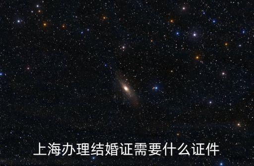 上海辦理結(jié)婚證需要什么證件