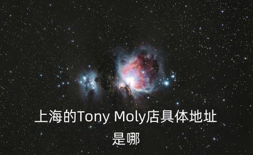 上海的Tony Moly店具體地址是哪
