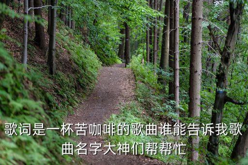 一杯苦咖啡，歌詞是一杯苦咖啡的歌曲誰能告訴我歌曲名字大神們幫幫忙